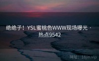 绝绝子！YSL蜜桃色WWW现场曝光 · 热点9542