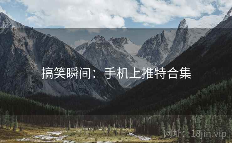 搞笑瞬间：手机上推特合集